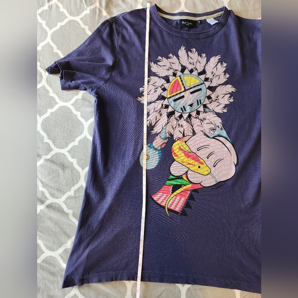 *Paul Smith Jeans Purple Graphic Tshirt Short Sleeve Size Small 100% Co… - Picture 8 of 10